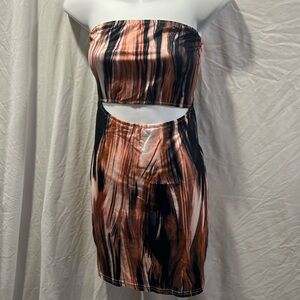 SHEIN Curve strapless dress with cut out size 0XL